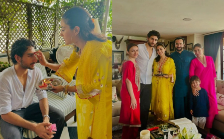 Sara Ali Khan Celebrates Raksha Bandhan with Family at Saif Ali Khan’s Home