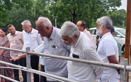 સહકાર રાજ્યમંત્રી જગદીશ વિશ્વકર્માએ અમદાવાદ ખાતે વાસણા બેરેજની મુલાકાત લીધી