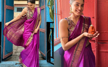 Sharvari Shines in 35-Year-Old Kanjeevaram Saree for Ganesh Chaturthi