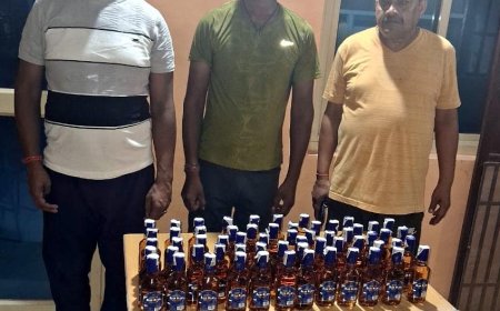 फरीदाबाद : शराब तस्करी करते आठ लोग गिरफ्तार, 237 बोतलें बरामद