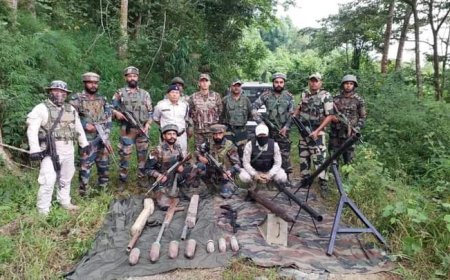 Rockets, bomb launchers, explosives etc recovered in Manipur