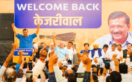 अरविंद केजरीवाल देणार मुख्यमंत्रीपदाचा राजीनामा  पक्ष कार्यकर्त्यांच्या उपस्थितीत केली घोषणा