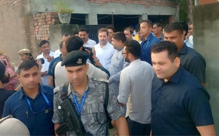 अमेरिका में हरियाणा के युवक से किया वादा पूरा करने करनाल पहुंचे राहुल गांधी