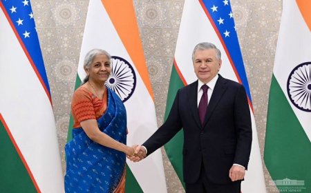 Finance Minister Nirmala Sitharaman Meets President of Uzbekistan