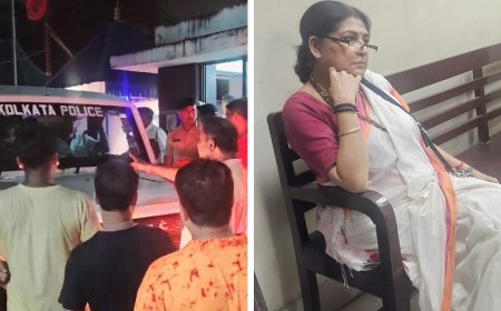 बांसद्रोणी : सड़क हादसे में छात्र की मौत पर रात भर चला प्रदर्शन, भाजपा नेता सहित पांच गिरफ्तार