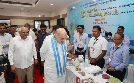 અમિત શાહે ચાણક્યપુરી ખાતેથી, નિઃશુલ્ક આરોગ્ય ચકાસણી કેમ્પનો પ્રારંભ કરાવ્યો