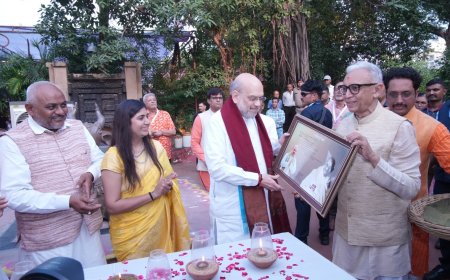 વિશાલા ખાતે નવીનીકરણ પામેલ, ધાતુપાત્ર સંગ્રહાલય ‘વિચાર’નું ઉદ્ઘાટન કરતાં અમિત શાહ