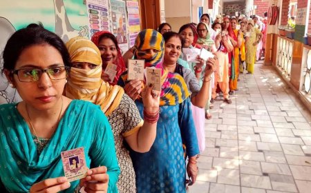 हरियाणात सकाळी 9 वाजेपर्यंत 9.53 टक्के मतदान