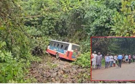 रायगढ़ जिले में एसटी बस 50 फीट गहरी खाई में गिरी, 8 महिलाएं घायल