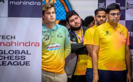 ग्लोबल शतरंज लीग: मैग्नस कार्लसन ने विश्वनाथन आनंद को हराया