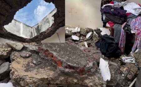 ધડાકા સાથે સ્લેબ ધરાશાયી થતાં મહિલા દબાઈ