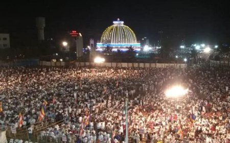 नागपूर : दीक्षाभूमीवर अभिवादनासाठी लोटला जनसागर