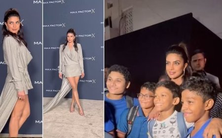 देसी गर्ल ने नन्हें फैन्स के साथ खिंचवाई तस्वीरें, प्रियंका को मिल रही तारीफ