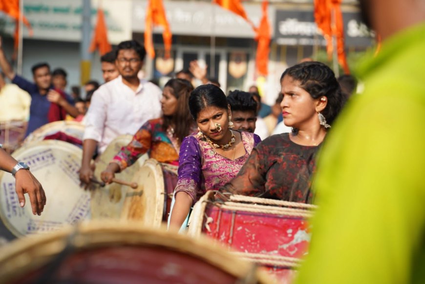 दिवाळी पहाटनिमित्त ढोल-ताशा पथकांचा महावादन