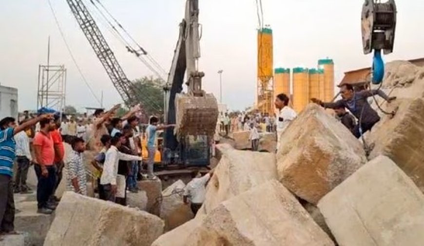 बुलेट ट्रेन निर्माण स्थल पर बड़ा हादसा, आनंद में कंक्रीट ब्लॉक्स गिरने से तीन श्रमिकों की मौत