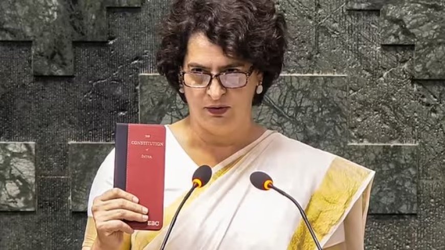 प्रियंका गांधी ने ली लोकसभा सांसद के रूप में शपथ, वायनाड से शानदार जीत के साथ किया पदार्पण
