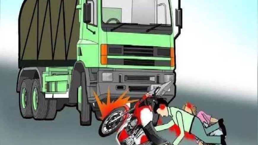 पुणे में तेज रफ्तार ट्रक और दोपहिया वाहन की टक्कर, पिता समेत 2 बच्चों की मौत