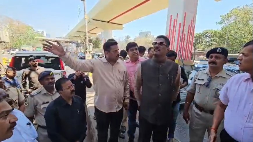 परिवहन मंत्री प्रताप सरनाईक यांनी तिसऱ्या वेळी दहिसर टोल नाक्याचा दौरा केला