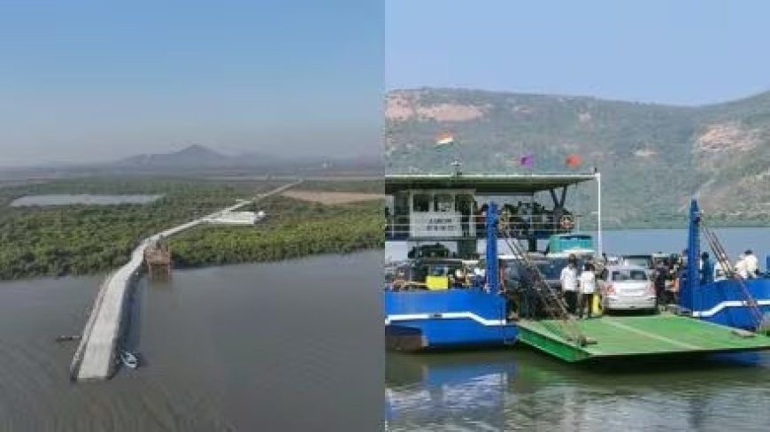 विरार-खारवाडेश्री रो-रो सेवा प्रायोगिक तत्त्वावर सुरु; अंतर व वेळेची मोठी बचत