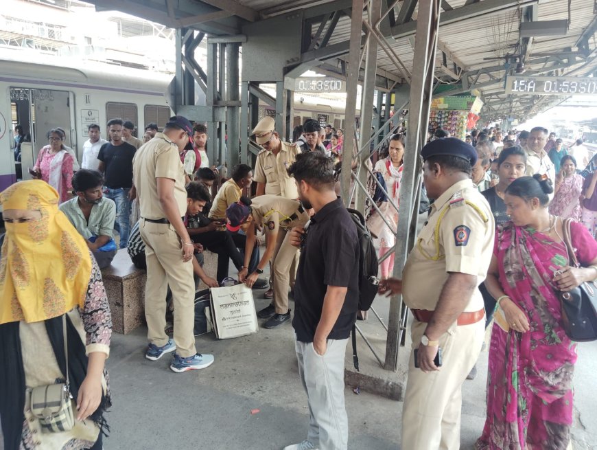 વસઈ ભાઈંદર રેલવે સ્ટેશન પર પોલીસની સાતરકતા, સુરક્ષા પદ્ધતિમાં સુધારો