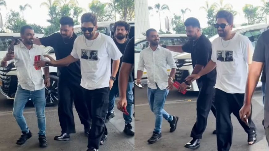Allu Arjun Snubs Fan at Mumbai Airport, Netizens Divided Over Viral Video
