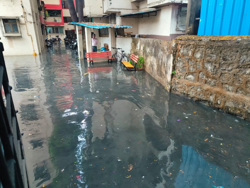 ठाणे : नाल्यावर सुरू असलेल्या कामामुळे पाणी तुंबले; सांडपाण्याच्या प्रवाहात अडथळा, रहिवाशांचे हाल