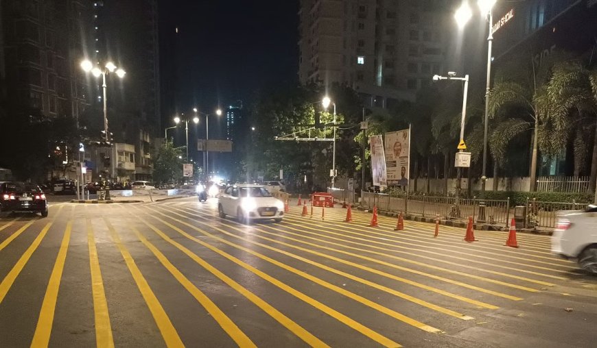 MMRC Enhances Road Safety Near Dadar Metro Station With Yellow Box & Pedestrian Crossings