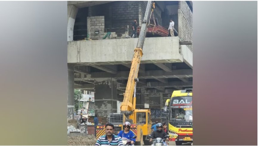 मेट्रोच्या कामादरम्यान सुरक्षेचा अभाव; अपघाताचा धोका निर्माण