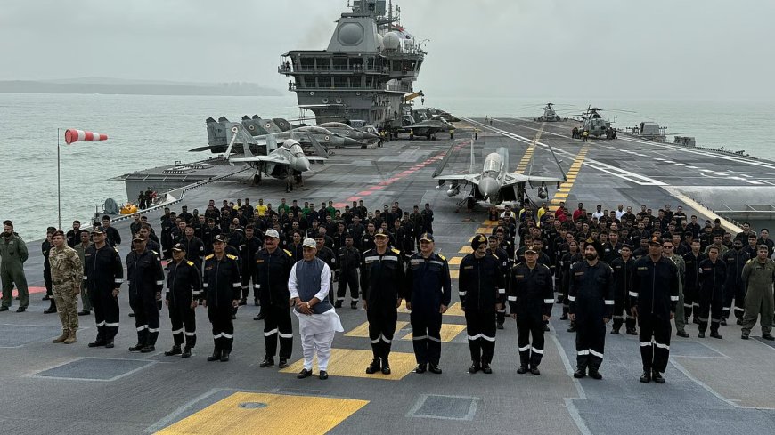 Defence Minister Rajnath Singh Visits INS Vikrant After Key Role in Operation Sindoor