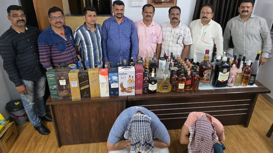 ठाणे : 18 लाख रुपये की 352 विदेशी शराब की बोतलों के साथ 3 आरोपी गिरफ्तार