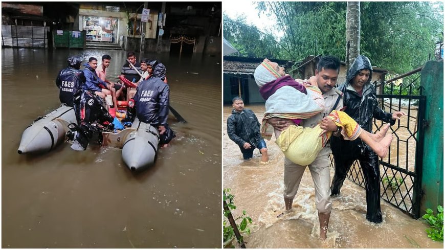 असम में मूसलाधार बारिश: कामरूप (मेट्रो) में भूस्खलन से 5 की मौत, कई जिलों में रेड अलर्ट जारी