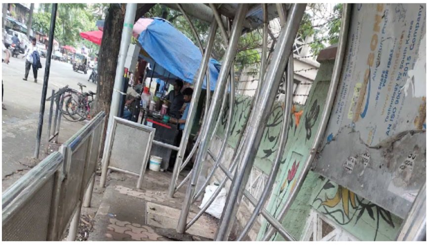 मिरा भाईंदरमध्ये बस थांब्यांचे साहित्य चोरीला; महापालिकेचे लाखो रुपयांचे नुकसान