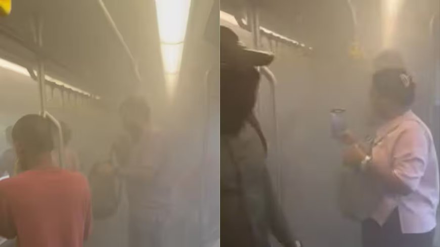 Panic Inside Metro as Smoke Enters Coach After Bus Catches Fire Near Devipada Station