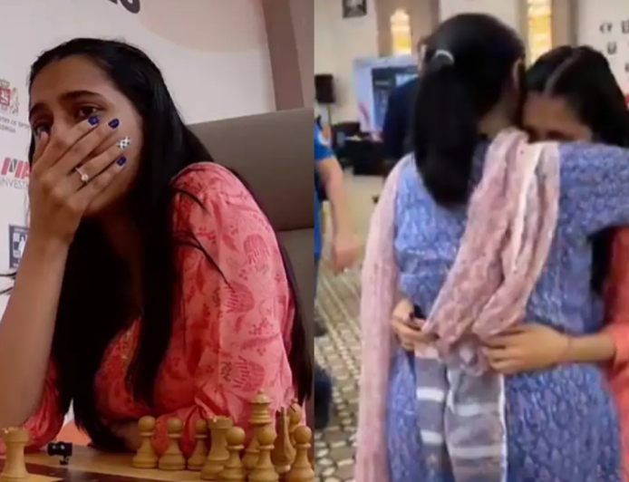 Divya Deshmukh Creates History, Wins Women’s Chess World Cup 2025 — Breaks Down in Tears, Hugs Her Mother