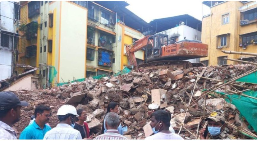 मीरा-भाईंदरमधील धोकादायक इमारत पाडली; ड्वारका धाम इमारतीचे एमबीएमसीकडून नियंत्रित पाडकाम