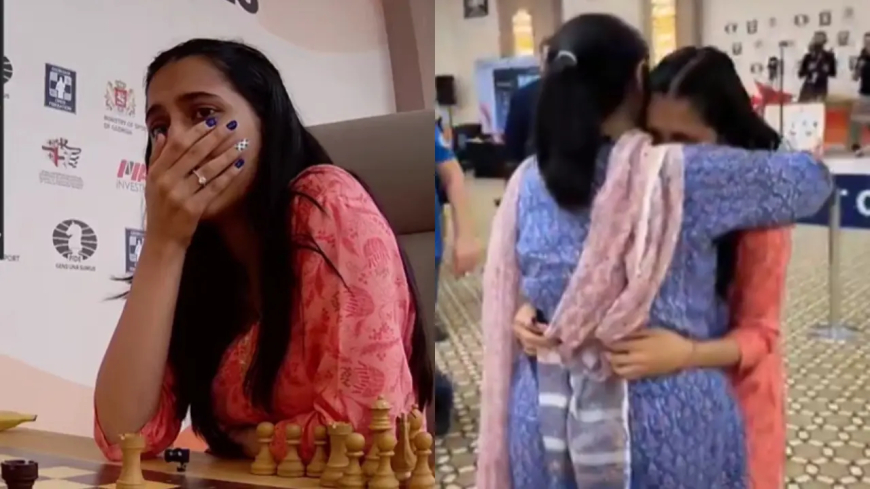 Divya Deshmukh Creates History, Wins Women’s Chess World Cup 2025 — Breaks Down in Tears, Hugs Her Mother