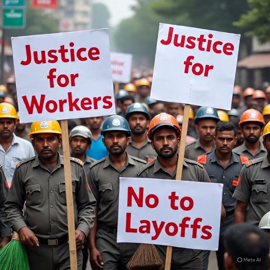 ठाणे: 750 कर्मचारियों की छंटनी के विरोध में KDMC सफाई कर्मचारियों की हड़ताल, ठेकेदार ने 15 अगस्त से पुनर्नियुक्ति का दिया आश्वासन