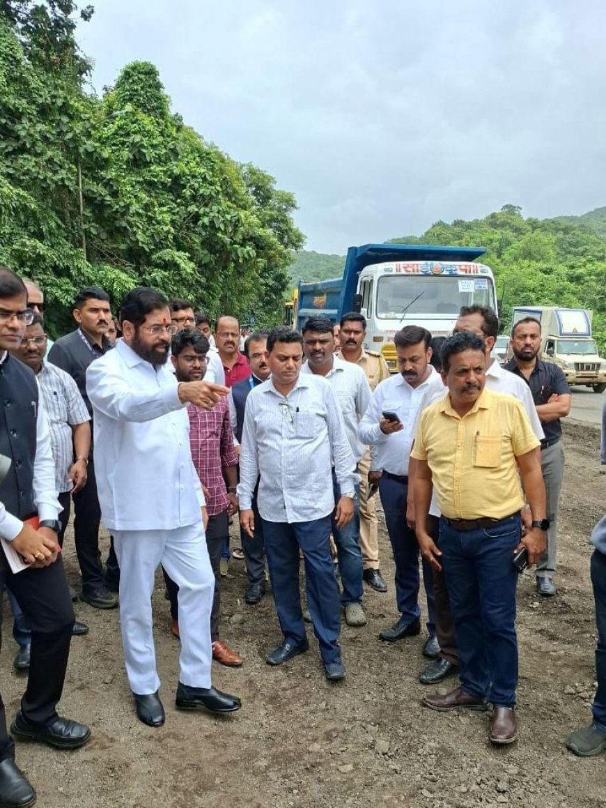 घोडबंदर रस्त्याचा उपमुख्यमंत्र्यांकडून अचानक पाहणी दौरा अधिकाऱ्यांची एकच तारांबळ