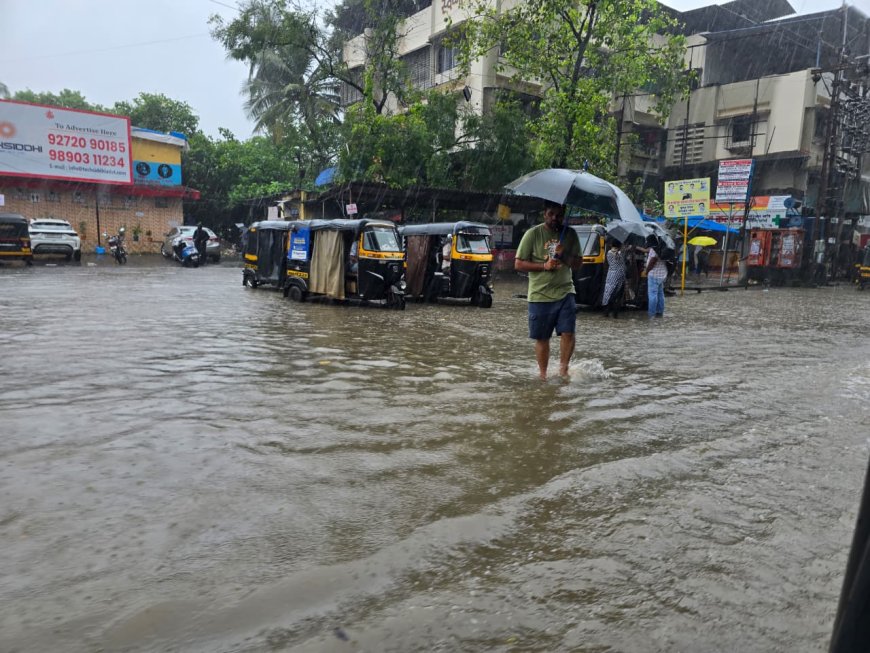 वसई-विरार : सलग तिसऱ्या दिवशी वसई-विरार जलमय, जनजीवन विस्कळीत