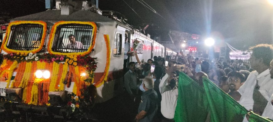 सफाले स्टेशन पर 5 साल बाद फिर रुकी लोकशक्ति एक्सप्रेस, डहाणू-वैतरणा सेवा संस्था और सांसद डॉ. सावरा के प्रयासों को सफलता