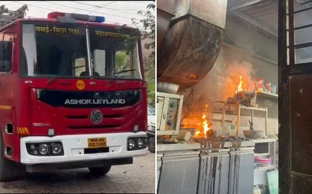 Massive Fire Erupts at Sharvi Bar & Hotel in Virar East; No Casualties Reported